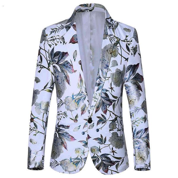 men's suits & blazers men's single suit korean youth fashion urban style print slim fitting coat men mwxi, White;black
men's suits & blazers men's single suit korean youth fashion urban style print slim fitting coat men mwxi, White;black