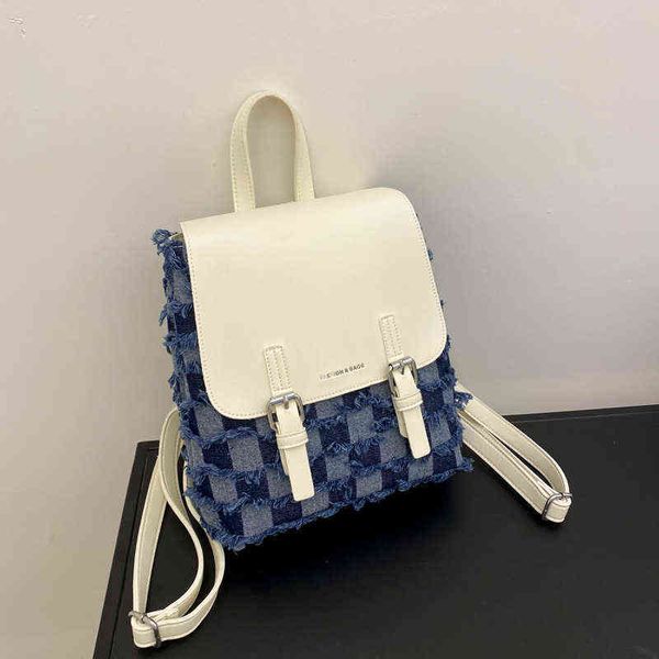 backpack women new fashion korean fashion women's backpack cowboy leisure simple travel schoolbag small bag 220712
backpack women new fashion korean fashion women's backpack cowboy leisure simple travel schoolbag small bag 220712