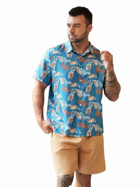extended sizes men random tropical print shirt & drawstring waist shorts y8kv#, Gray
extended sizes men random tropical print shirt & drawstring waist shorts y8kv#, Gray