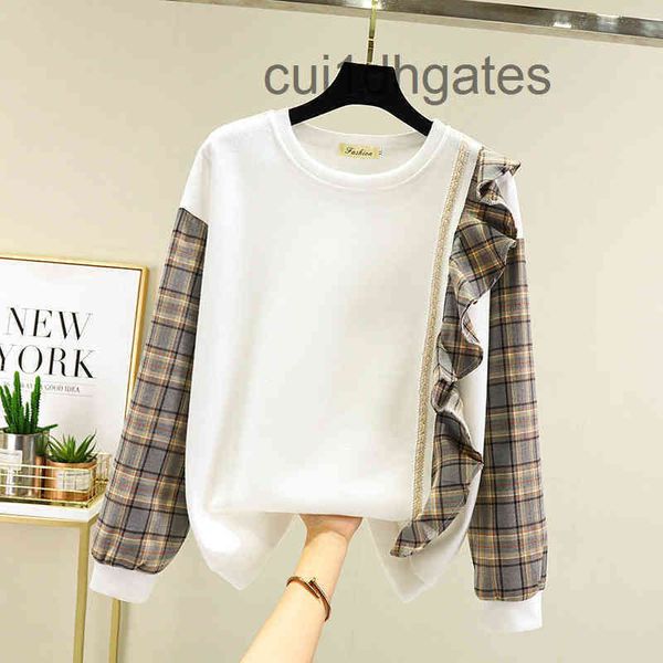 luxury 2022 designer b br t shirt 2022 korean autumn and winter large size women's dress irregular lattice long sleev, Black
luxury 2022 designer b br t shirt 2022 korean autumn and winter large size women's dress irregular lattice long sleev, Black
