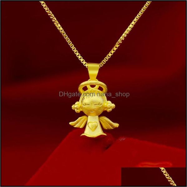 chokers necklaces pendants jewelry lovely angel pendant necklace 18k gold fashion womens clavicle chain sweet girls gift drop delivery 202, Golden;silver
chokers necklaces pendants jewelry lovely angel pendant necklace 18k gold fashion womens clavicle chain sweet girls gift drop delivery 202, Golden;silver