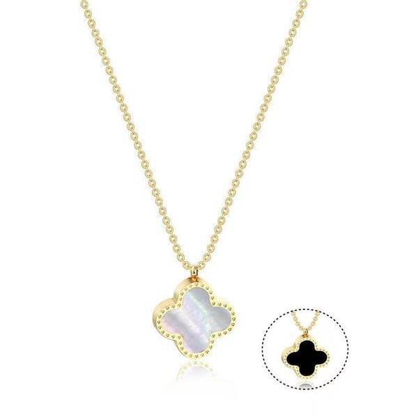 classic design handmade double side clover pendant necklace stainless steel bracelet jewelry for women gift, Silver
classic design handmade double side clover pendant necklace stainless steel bracelet jewelry for women gift, Silver