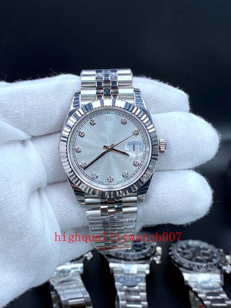 new version men's wristwatches silver dial 41mm triangle bezel stainless steel bracelet eta 2813 movement 126334 automatic men's w, Slivery;brown
new version men's wristwatches silver dial 41mm triangle bezel stainless steel bracelet eta 2813 movement 126334 automatic men's w, Slivery;brown