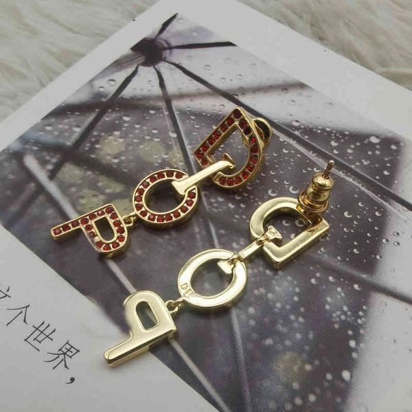 new fashion trend jewelry luxury quality designer wholesale d family high version letter tassel inlaid camouflage temperament earrings femal, Silver
new fashion trend jewelry luxury quality designer wholesale d family high version letter tassel inlaid camouflage temperament earrings femal, Silver