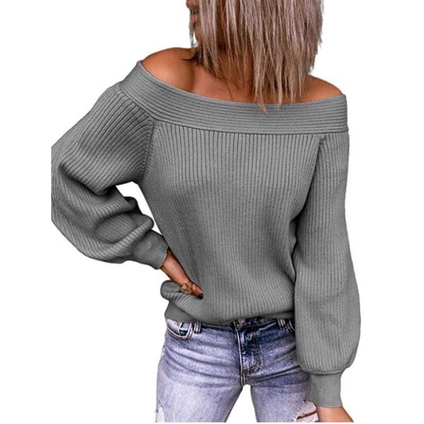 off shoulder pullover womens sweater knitted women long sleeve loose jumpers oversized pull femme plus size 3xl, White;black
off shoulder pullover womens sweater knitted women long sleeve loose jumpers oversized pull femme plus size 3xl, White;black