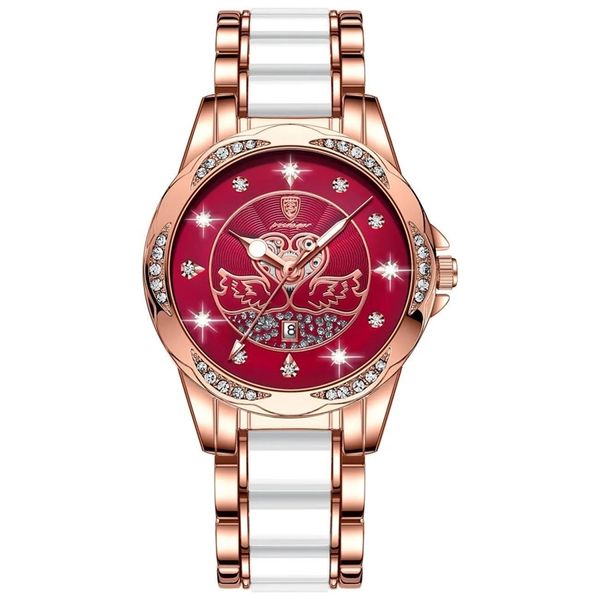 women rose gold wine red watch brand luxury quartz clock ladies fashion casual bracele date leather little swan wrist 220421, Slivery;golden
women rose gold wine red watch brand luxury quartz clock ladies fashion casual bracele date leather little swan wrist 220421, Slivery;golden