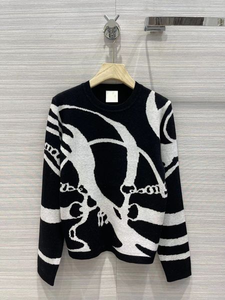 2022 autumn milan runway sweaters o neck long sleeve women's sweaters high end jacquard pullover designer sweater 0726-13, White;black
2022 autumn milan runway sweaters o neck long sleeve women's sweaters high end jacquard pullover designer sweater 0726-13, White;black