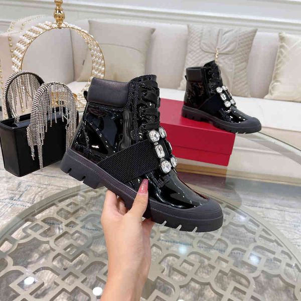 boots square buckle short boots women's thick soled martin patent leather autumn and winter single fashion chelsea, Black
boots square buckle short boots women's thick soled martin patent leather autumn and winter single fashion chelsea, Black