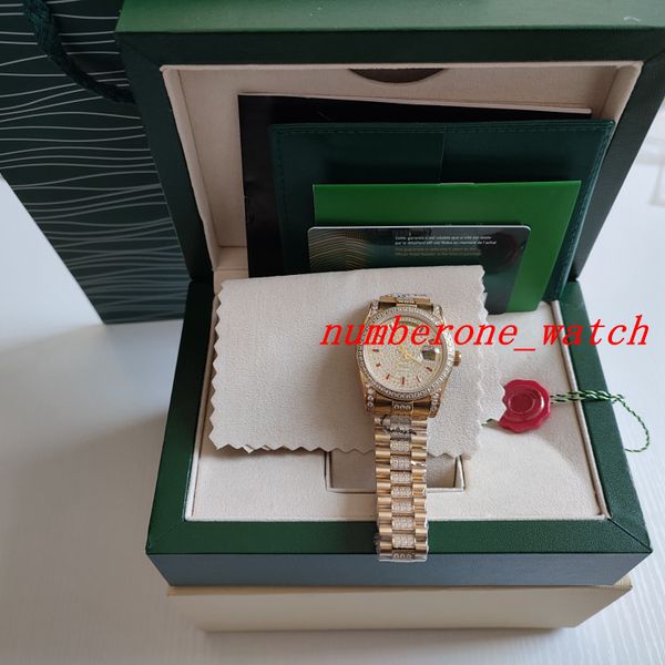 midsize watch factory make automatic woman mens watches 18k yellow gold quickset full pave diamonds ruby dial 36mm diving super luminous wit, Slivery;brown
midsize watch factory make automatic woman mens watches 18k yellow gold quickset full pave diamonds ruby dial 36mm diving super luminous wit, Slivery;brown
