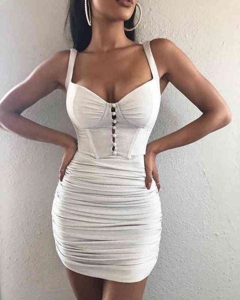 casual dresses sling bandage tight wrap hip slim mini dress button pleated skirt, Black;gray
casual dresses sling bandage tight wrap hip slim mini dress button pleated skirt, Black;gray