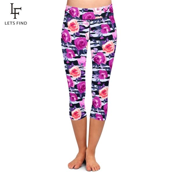 letsfind summer women 3d colorful flowers print midcalf leggings high waist fashion women fitness leggings 201014, Black
letsfind summer women 3d colorful flowers print midcalf leggings high waist fashion women fitness leggings 201014, Black