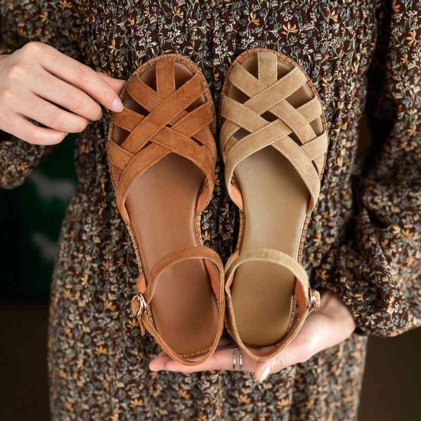 sandals french baotou sandals roman style women's summer coarse heel frosted leather woven medium sheepskin ygsn, Black
sandals french baotou sandals roman style women's summer coarse heel frosted leather woven medium sheepskin ygsn, Black