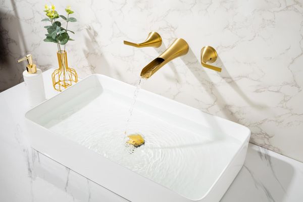 wall mounted bathroom sink faucet with double lever handles vessel lavatory basin mixer tap
wall mounted bathroom sink faucet with double lever handles vessel lavatory basin mixer tap