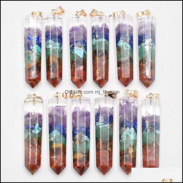 charms retro colorf 7 colors chakra stone pillar natural amethyst lapis lazi pendum pendants mjfashion drop del dhnas, Bronze;silver
charms retro colorf 7 colors chakra stone pillar natural amethyst lapis lazi pendum pendants mjfashion drop del dhnas, Bronze;silver