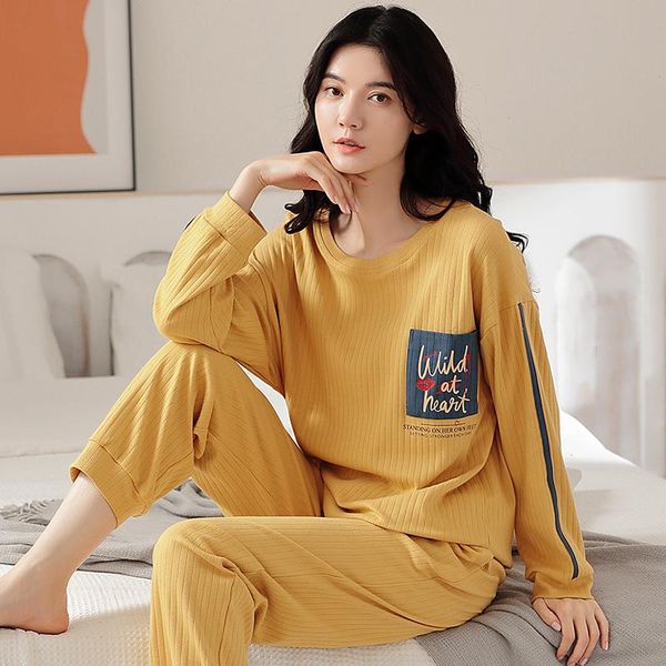autumn 100 cotton women pajamas sleepwear set print pyjamas femme long sleeve round neck casual soft female homewear clothing, Black;red
autumn 100 cotton women pajamas sleepwear set print pyjamas femme long sleeve round neck casual soft female homewear clothing, Black;red