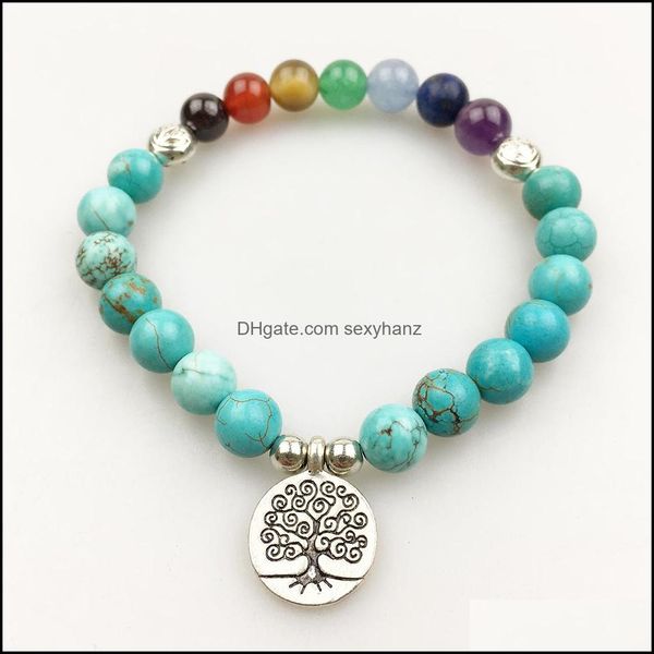 beaded strands bracelets jewelry sn1180 womens 7 chakra bracelet natural stone yoga fashion meditation tree of life drop deli, Black
beaded strands bracelets jewelry sn1180 womens 7 chakra bracelet natural stone yoga fashion meditation tree of life drop deli, Black
