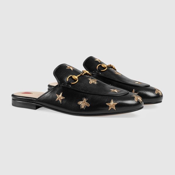women slipper loafer sandal flats summer shoes genuine leather casual loafers horsebi princetown sandals slippers with gold tone 35-43, Black
women slipper loafer sandal flats summer shoes genuine leather casual loafers horsebi princetown sandals slippers with gold tone 35-43, Black