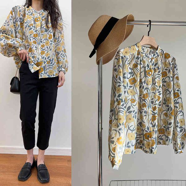 women's polos p155196htg french holiday romantic style flower branch intertwined printed silk 45 cotton shirt women, White
women's polos p155196htg french holiday romantic style flower branch intertwined printed silk 45 cotton shirt women, White