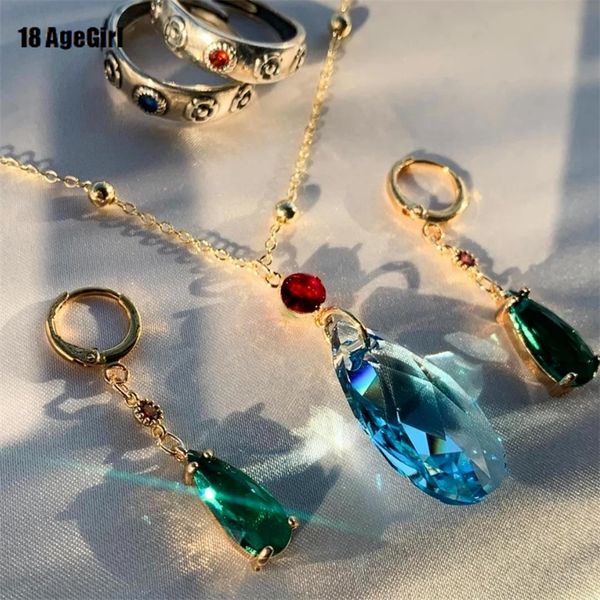 howls moving castle inspired hauru blue austria crystal cosplay necklace anime jewelry pendant howl, Silver
howls moving castle inspired hauru blue austria crystal cosplay necklace anime jewelry pendant howl, Silver