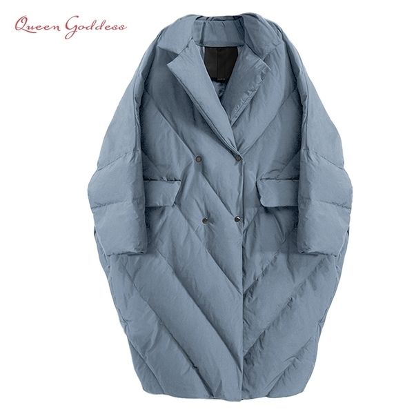 winter fashion women long down jacket warm coat oversize outwear plus size female thicken parkas y201026, Black
winter fashion women long down jacket warm coat oversize outwear plus size female thicken parkas y201026, Black