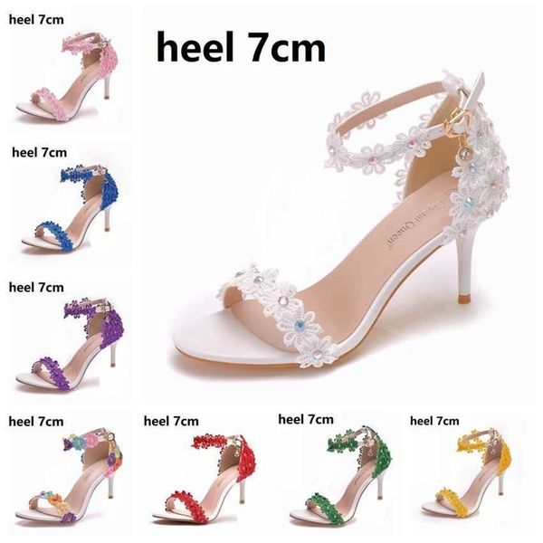 crystal queen women sandals summer shoes 5cm 7cm 9cm high heels lace peep toes buckle strap woman party shoes white pumps 210624, Black
crystal queen women sandals summer shoes 5cm 7cm 9cm high heels lace peep toes buckle strap woman party shoes white pumps 210624, Black