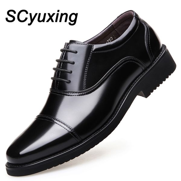 man split leather shoes rubber sole size 48 business office male dress lether 220808, Black
man split leather shoes rubber sole size 48 business office male dress lether 220808, Black