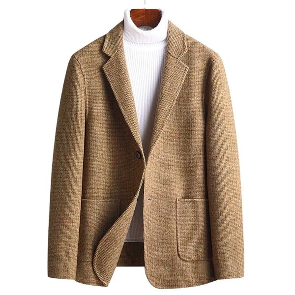 trendy wollen blazer men casual slim fit plaid wool blazer jacket office banquet wedding blazer coat man clothing 220409, White;black
trendy wollen blazer men casual slim fit plaid wool blazer jacket office banquet wedding blazer coat man clothing 220409, White;black