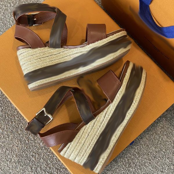 women high heel starboard wedge sandals flat shoes black white brown pattern pumps calfskin shoe laces-up sandal casual shoes with box no374
women high heel starboard wedge sandals flat shoes black white brown pattern pumps calfskin shoe laces-up sandal casual shoes with box no374