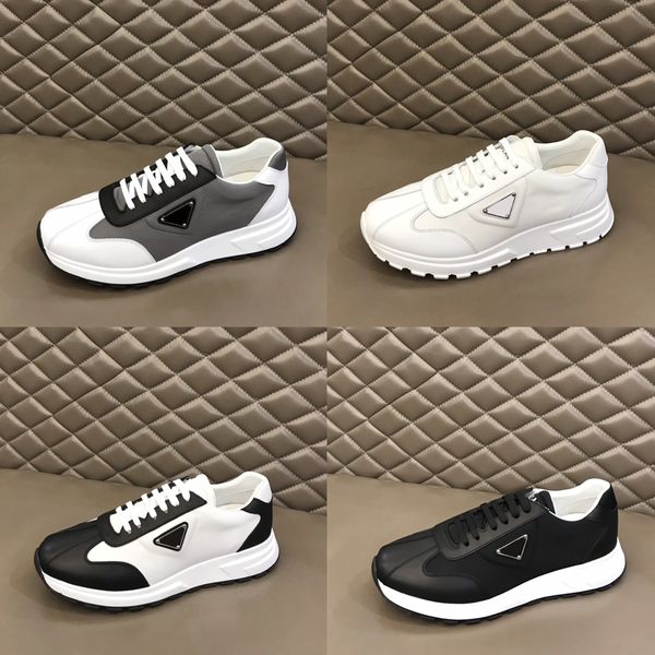 men's luxury brand shoe triangle logo comfort sneakers lace up breathable running shoes, Black
men's luxury brand shoe triangle logo comfort sneakers lace up breathable running shoes, Black