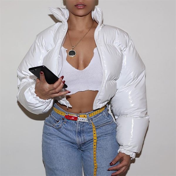 fashion cute women bright pu pink puffer jacket winter warm bubble coats shiny leather parkas down zipper cropped jackets parkas 220801, Black
fashion cute women bright pu pink puffer jacket winter warm bubble coats shiny leather parkas down zipper cropped jackets parkas 220801, Black