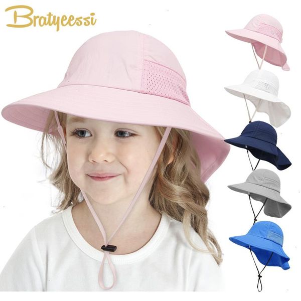 summer baby hat beach sun protection neck children bucket hats for girls boys adjustable kids cap accessories 6m-6y, Yellow
summer baby hat beach sun protection neck children bucket hats for girls boys adjustable kids cap accessories 6m-6y, Yellow