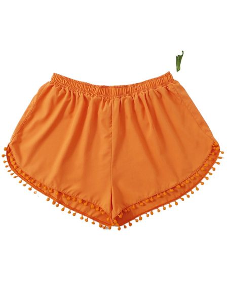 plus pom pom trim bikini bottom d3ii#, Black 
plus pom pom trim bikini bottom d3ii#, Black