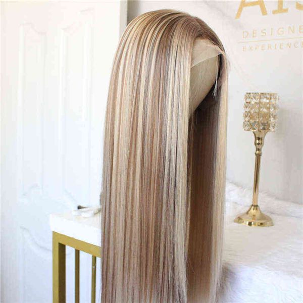 hair synthetic wigs cosplay blonde lace front wig ombre synthetic hair middle part highlight long straight 22 inch 220225, Black
hair synthetic wigs cosplay blonde lace front wig ombre synthetic hair middle part highlight long straight 22 inch 220225, Black