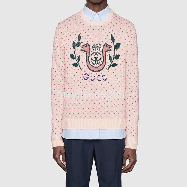 women's knits & tees xiaoxiangfeng pink sweater casual double headed snake embroidery reunion collar long sleeve men's and women&#, White
women's knits & tees xiaoxiangfeng pink sweater casual double headed snake embroidery reunion collar long sleeve men's and women&#, White