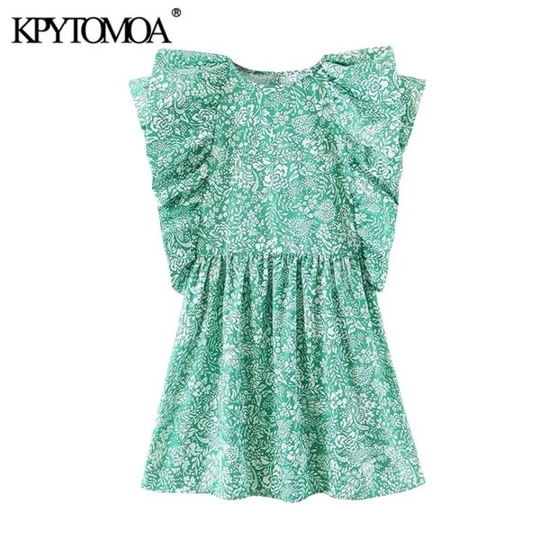 kpytomoa women chic fashion floral print ruffled mini dress vintage o neck short sleeve female dresses vestidos mujer t200613, Black;gray
kpytomoa women chic fashion floral print ruffled mini dress vintage o neck short sleeve female dresses vestidos mujer t200613, Black;gray