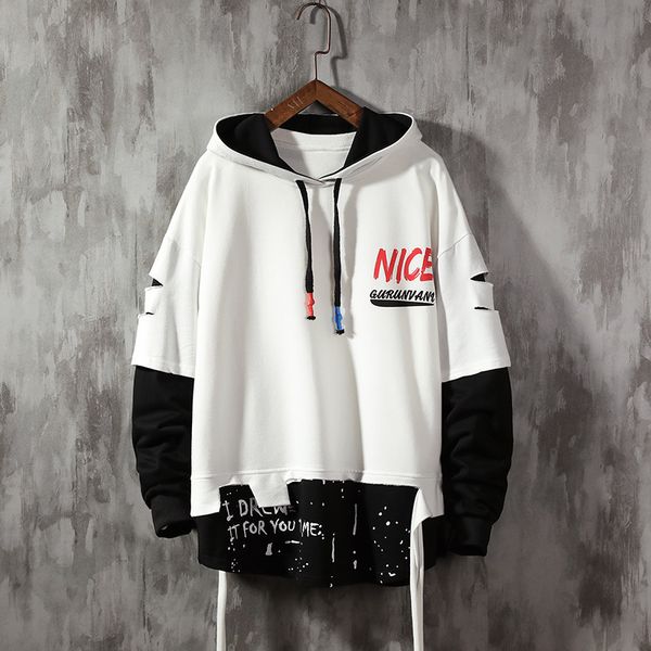 men ribben hoodies autumn male fashion hoodies men's sweatshirts solid color splice hoodies street style hip hop harajuku 220816, Black
men ribben hoodies autumn male fashion hoodies men's sweatshirts solid color splice hoodies street style hip hop harajuku 220816, Black