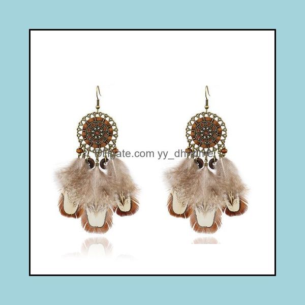 dangle chandelier earrings jewelry european and american new feather pendant fashion round hollow woven retro bohemian creative drop deliv, Silver
dangle chandelier earrings jewelry european and american new feather pendant fashion round hollow woven retro bohemian creative drop deliv, Silver