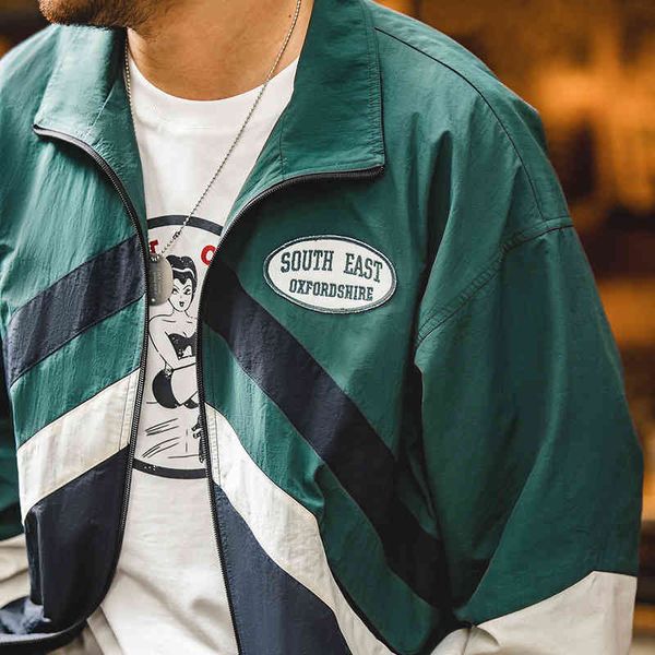 men's jackets madden work clothes contrast color stand collar jacket light mesh breathable vintage sportswear coat men ej3w, Black;brown
men's jackets madden work clothes contrast color stand collar jacket light mesh breathable vintage sportswear coat men ej3w, Black;brown