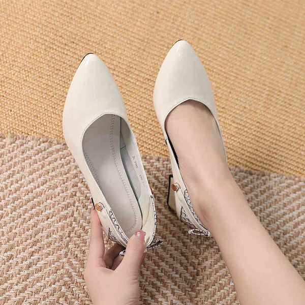 dress shoes spring cowhide middle heel shallow mouth soft sole women's shoes leather large size versatile and autumn single swk9, Black 
dress shoes spring cowhide middle heel shallow mouth soft sole women's shoes leather large size versatile and autumn single swk9, Black