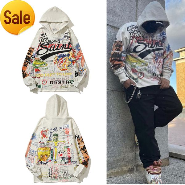 2022 fashion brand design men and women style factory direct sales comics painted illustrations sweater men's hoodie, Black
2022 fashion brand design men and women style factory direct sales comics painted illustrations sweater men's hoodie, Black