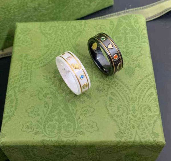 factory outlet black-and-white ceramic planet bee men's and women's same couple ring, Silver
factory outlet black-and-white ceramic planet bee men's and women's same couple ring, Silver