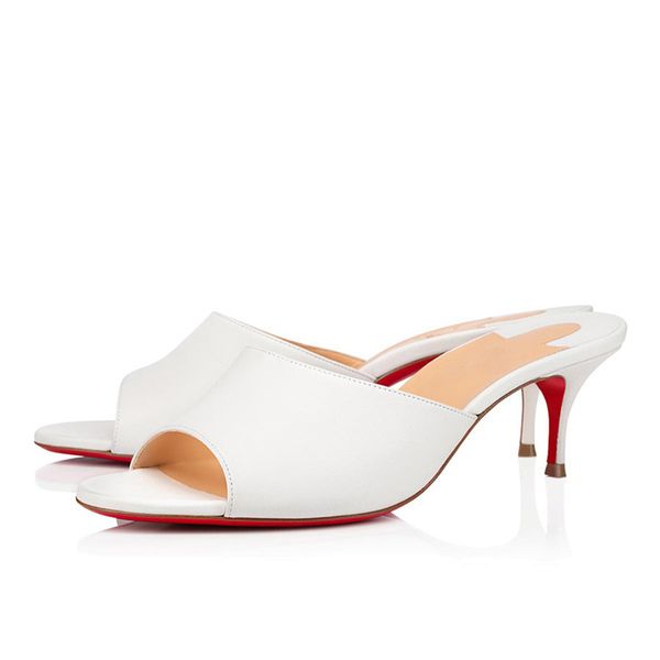 fashion refined women red bottoms pumps sandals summer east mule 55mm black whits matte leather design peep toes embellished wedding party h
fashion refined women red bottoms pumps sandals summer east mule 55mm black whits matte leather design peep toes embellished wedding party h