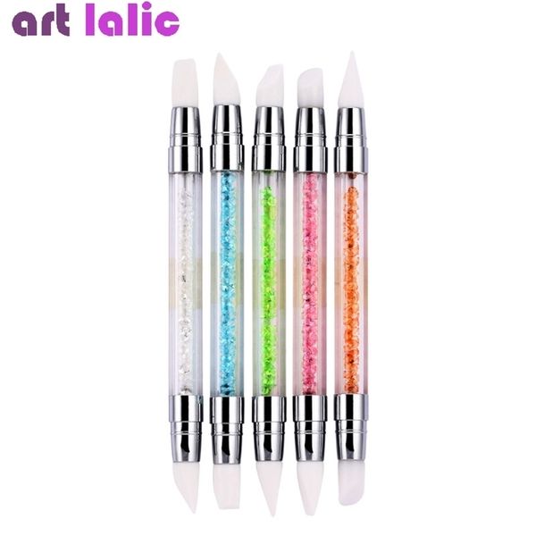 5pcs dual heads silicone nail art sculpture pen acrylic handle for em carving craft polish manicure tool 220711, Yellow
5pcs dual heads silicone nail art sculpture pen acrylic handle for em carving craft polish manicure tool 220711, Yellow