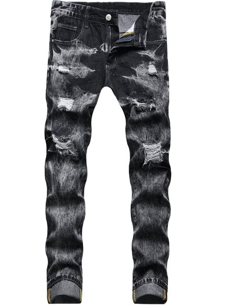 men washed ripped jeans u7hl#, Blue