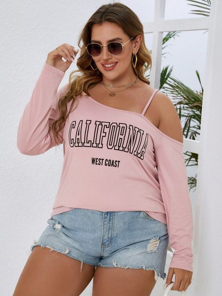 plus letter graphic asymmetrical neck tee k8sq#, Black
plus letter graphic asymmetrical neck tee k8sq#, Black