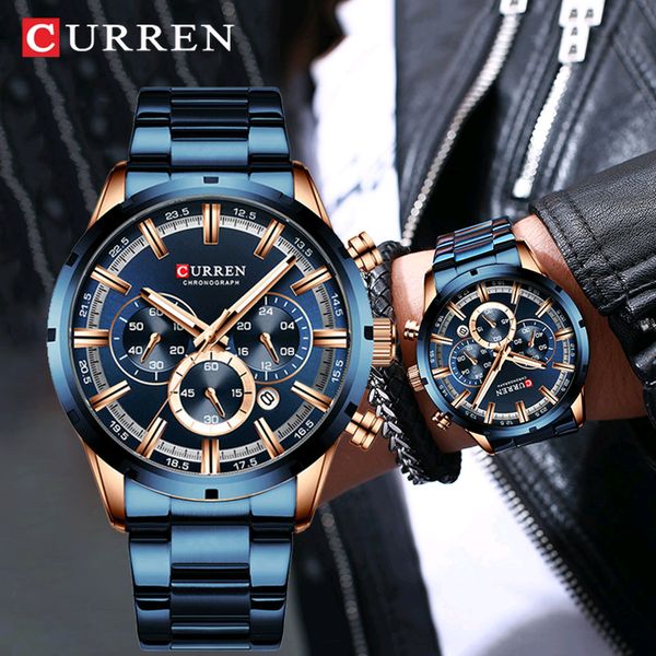 luxury brand curren fashion chronograph quartz men watch business sport waterproof stainless steel watch men male clocks relogio
luxury brand curren fashion chronograph quartz men watch business sport waterproof stainless steel watch men male clocks relogio