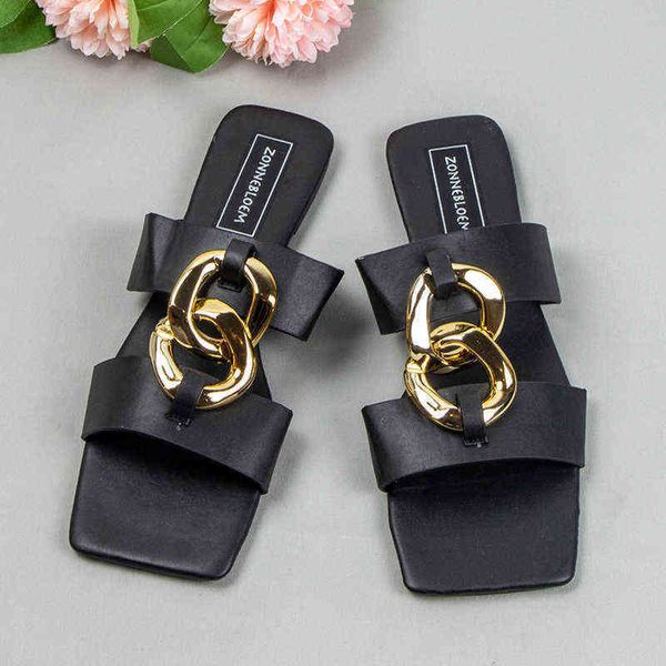 slippers women slides fashion sqaure toe ladies summer shoes leather flat with solid metal buckle female outside flip flops 220530, Black
slippers women slides fashion sqaure toe ladies summer shoes leather flat with solid metal buckle female outside flip flops 220530, Black