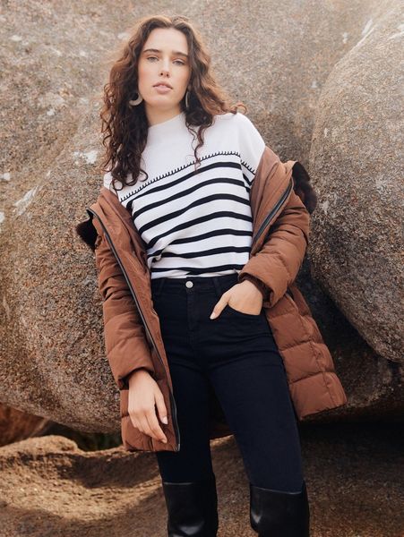 motf premium wool mix titch sweater n7pj#, White;black
motf premium wool mix titch sweater n7pj#, White;black