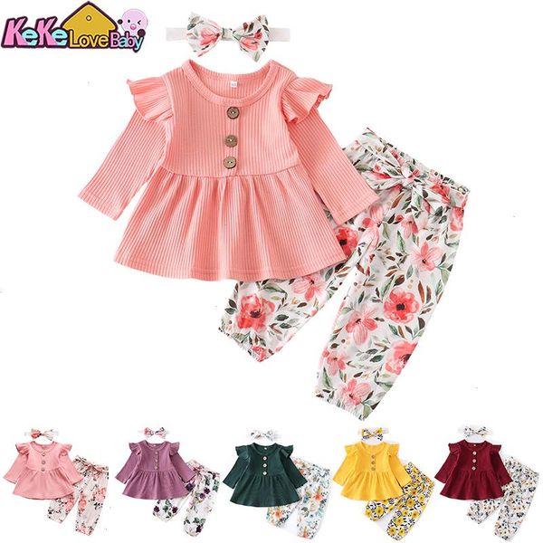 newborn baby girl clothes set solid knitting long sleeve floral print pants headband 3pcs outfits casual infant clothing, White
newborn baby girl clothes set solid knitting long sleeve floral print pants headband 3pcs outfits casual infant clothing, White