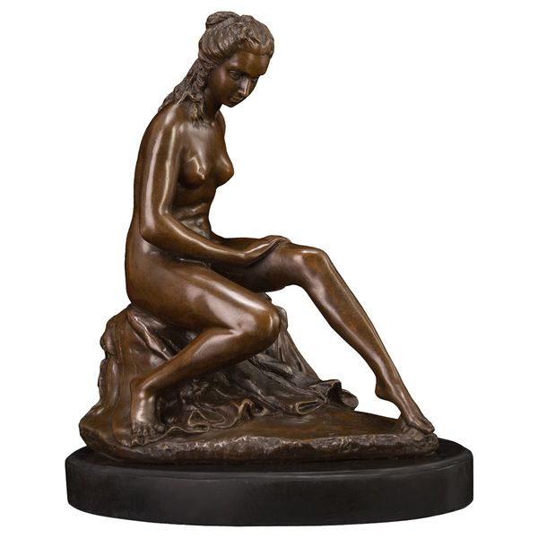 thinking nude woman bronze statue erotic art modern western naked female art sculpture collection, Silver
thinking nude woman bronze statue erotic art modern western naked female art sculpture collection, Silver